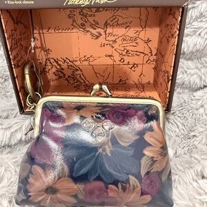 Patrica Nash Floral Kiss-Lock Coin purse